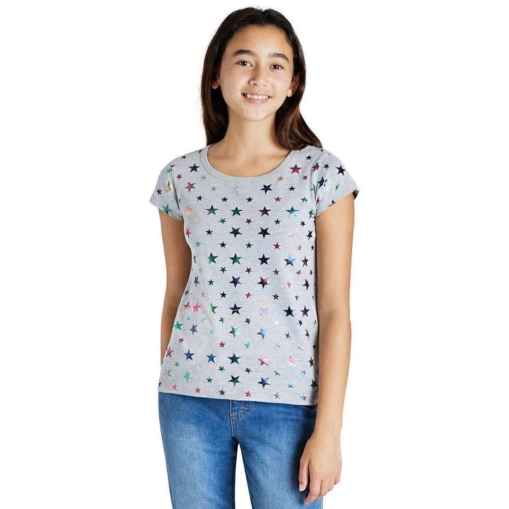 NEW! Vigoss Youth Girls 3-pack Tee Set, Hearts, Ruffles, Flip sequins - Picture 6 of 8